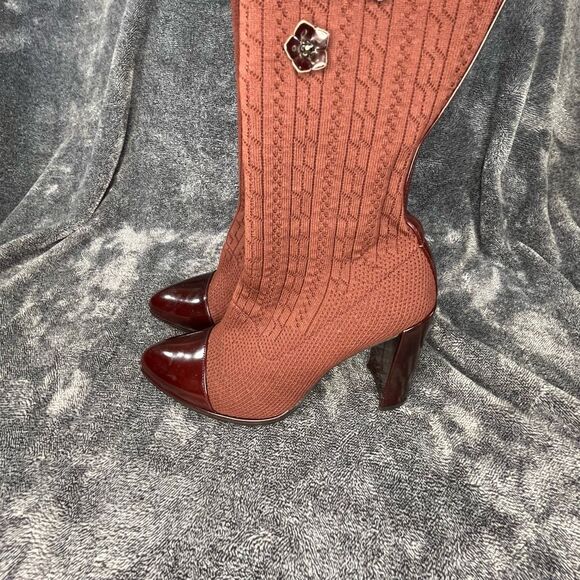 Stuart Weitzman Leather Upper Thigh- Hogh boot Women size Xl- Us 6.5 - Picture 5 of 13